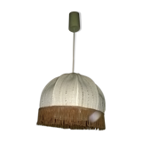 Cloth chandelier, ball shape and fringed