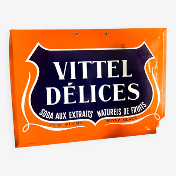 advertising on cardboard Vittel Délices