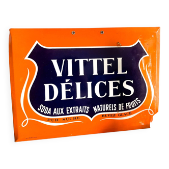 advertising on cardboard Vittel Délices