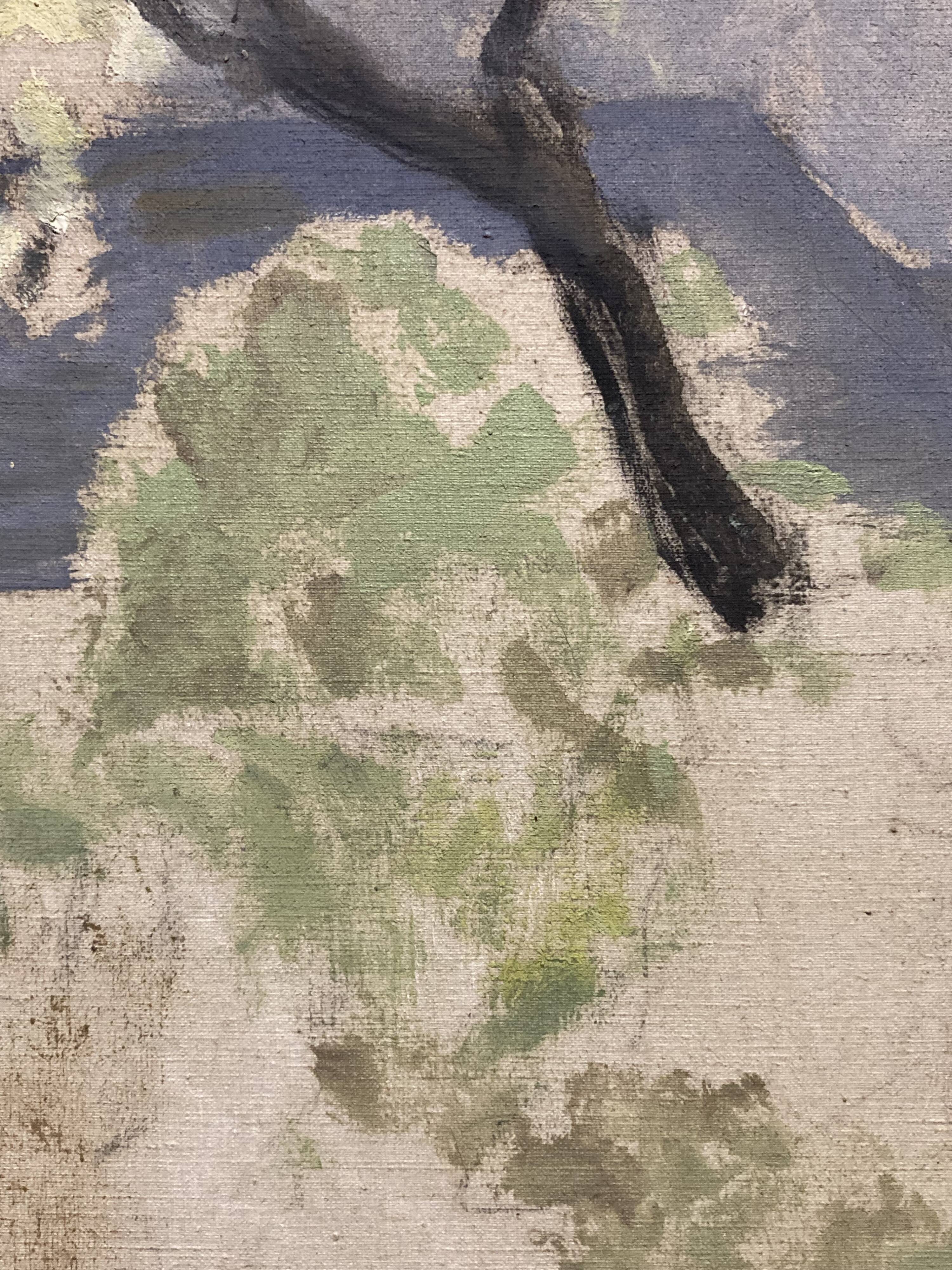 Marthe orant (1874-1957), spring, oil on canvas