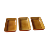 Lot de 3 plats en céramique BCI (Bretagne Céramique Industrie) Made in France