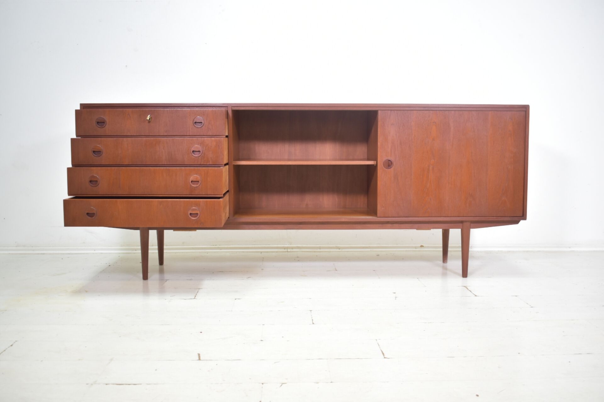 Sideboard by Musterring 1960s Teak Vitrine Mid Century Buffet