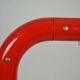 Red “Tube” Desk lamp designed by Anders Pehrson for Ateljé Lyktan, Sweden, 1970s
