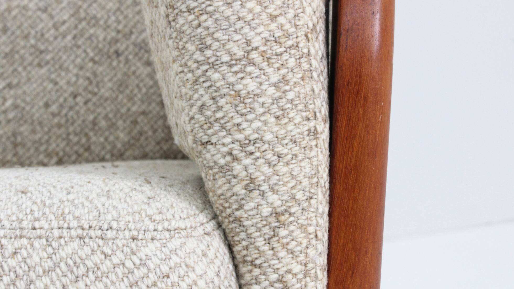 Vintage Danish mid-century armchair solid teak by Olsen Laursen 1960s