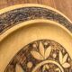 Vintage wooden wall plates, set of 4