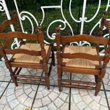 Pair of corner chairs called “fireside chairs”