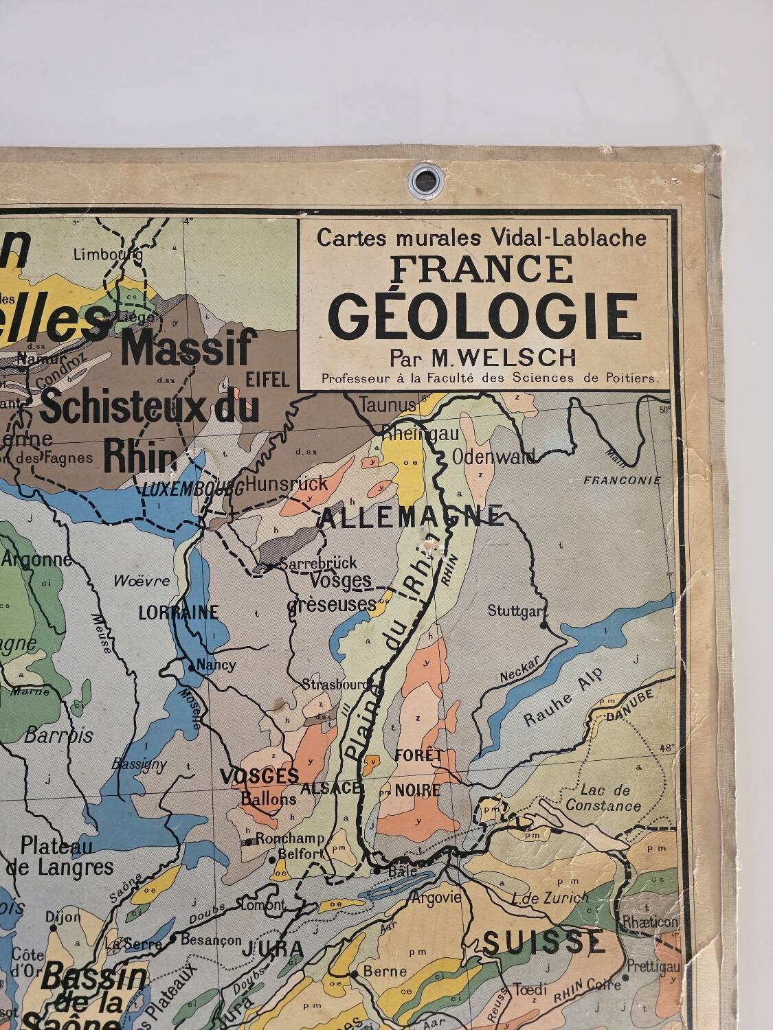 Carte de France vintage (recto verso)