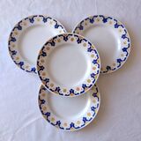 Plates "Judith" opaque porcelain from Gien