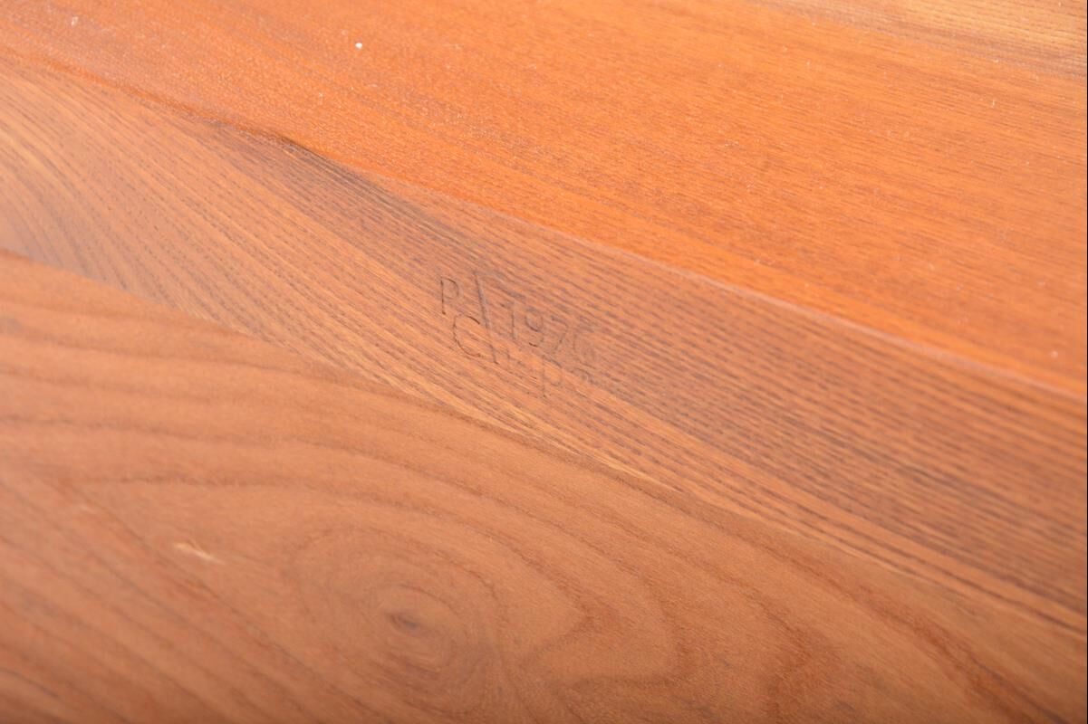 Vintage solid elm sideboard by Pierre Chapo, model R08