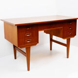 Vintage writing desk with 7 drawers