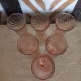 6 champagne flutes rosaline Arcoroc
