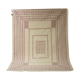 Carpet geometric design pastel colors pink and off-white year 70/80.