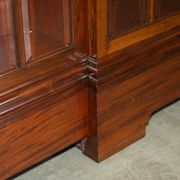 Monumental glass library in Victorian hardwood.