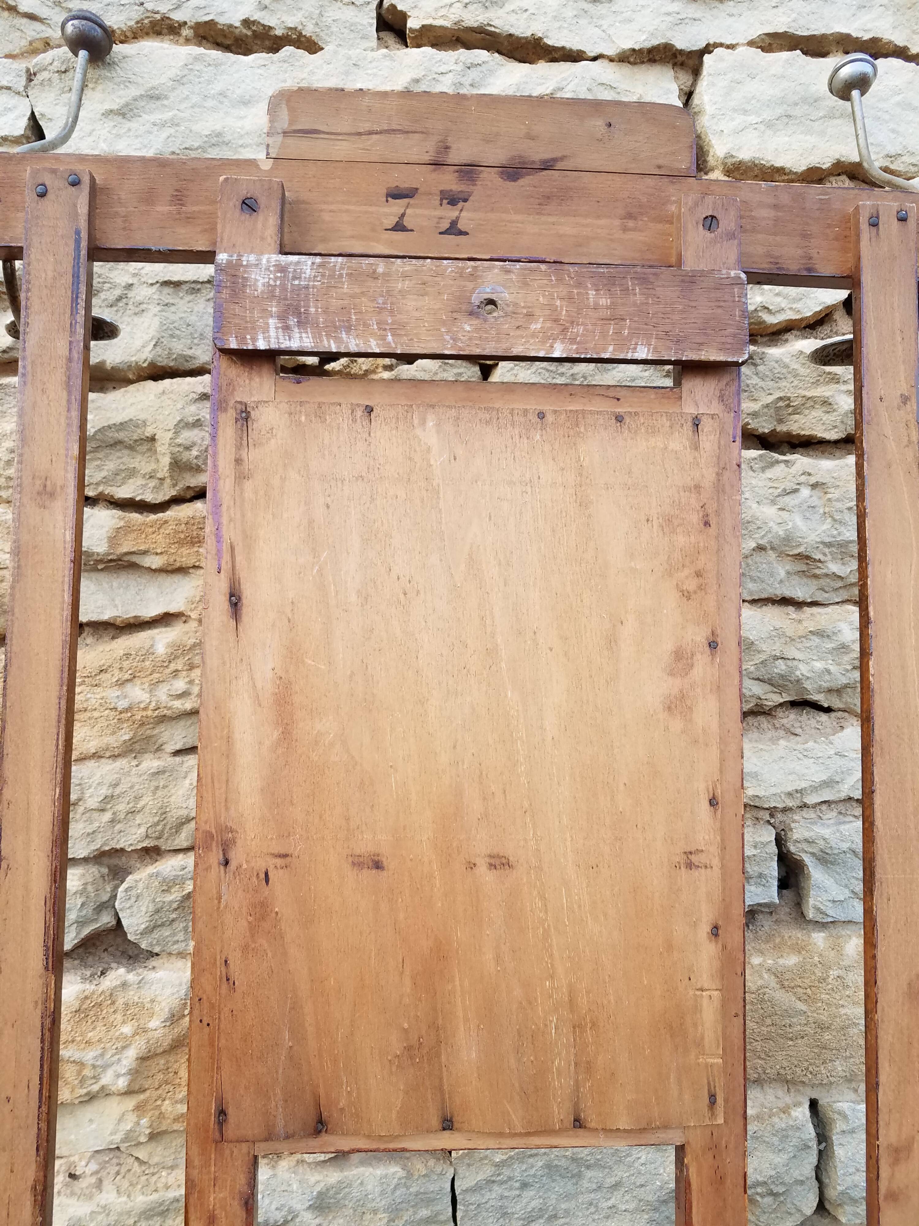 Coat rack, old oak cloakroom