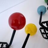 4 metal and wood hooks from the 50s