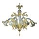 Luxury Venetian Floreal Gold-Leaf Murano Glass Chandelier