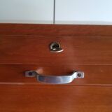 Vintage curtain file cabinet
