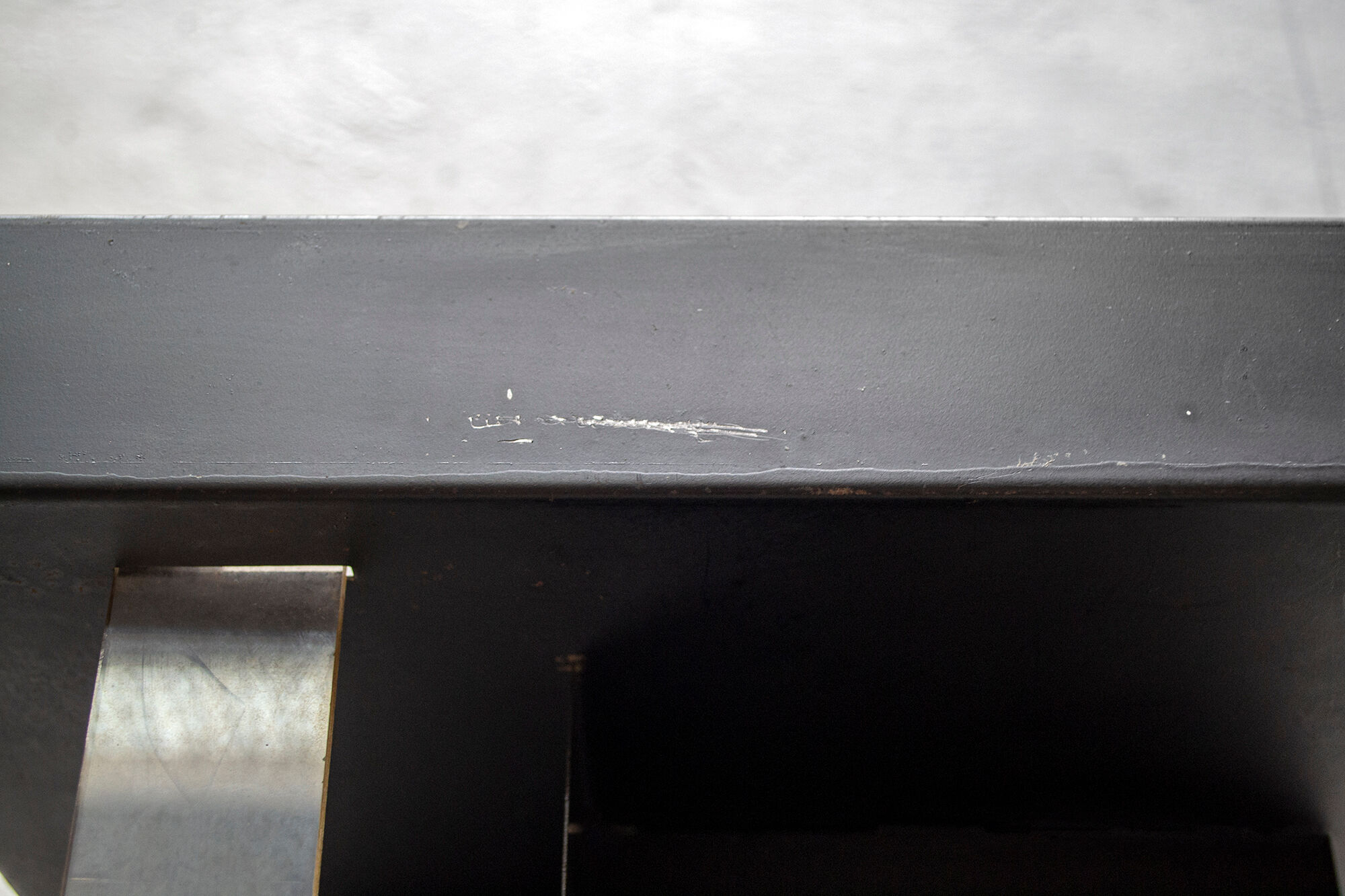 Iron and plexiglas bookcase with wheels, Italy 60s