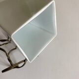 Modernist art deco bathroom pendant lamp in opaline