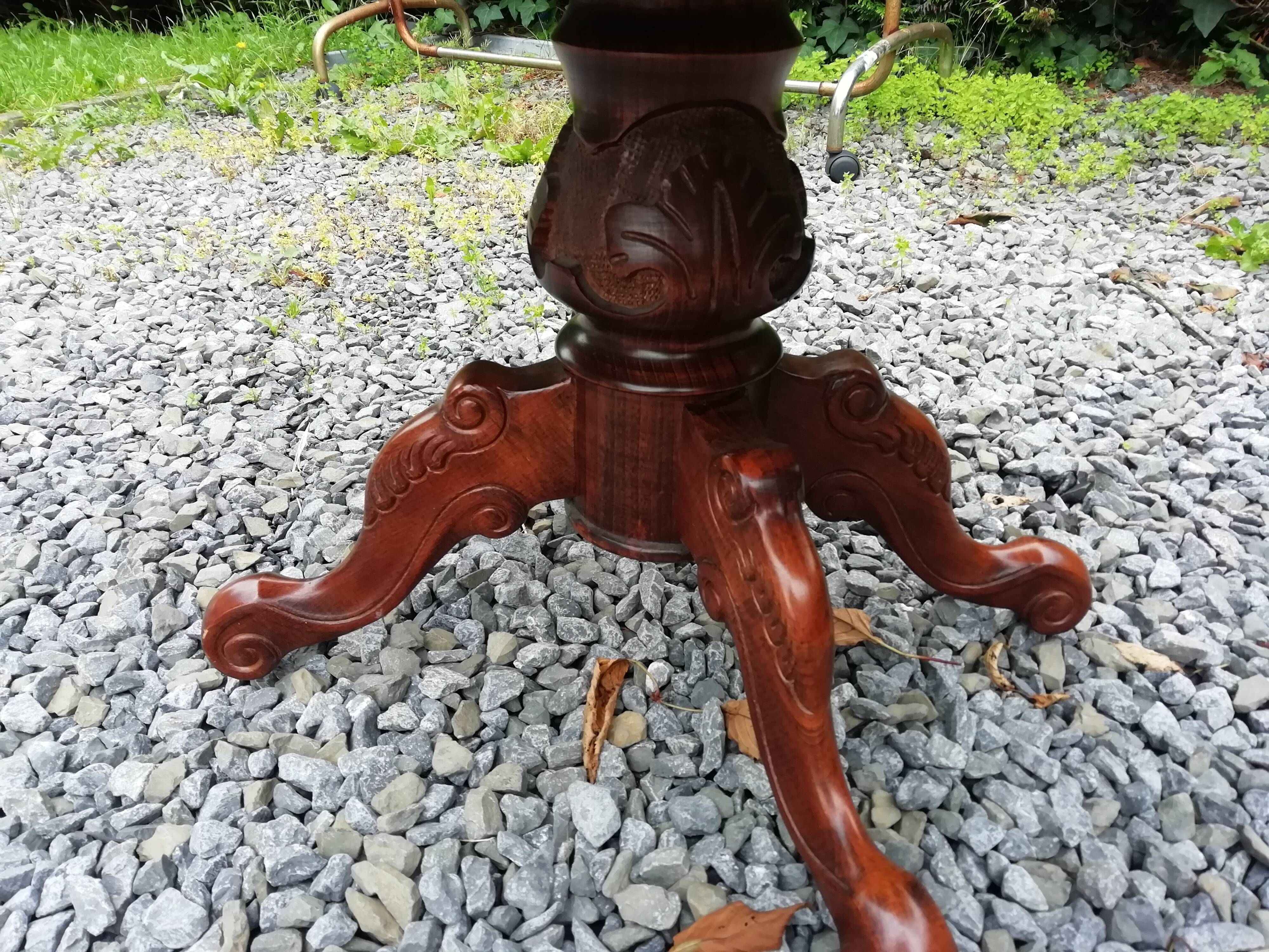 Coffee table with marquetry top