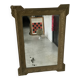 Large table mirror or trumeau gilded wood and stucco frame - late 19th or early 20th century