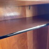 Light oak sliding door wardrobe, 1960