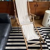 Transat de plage chilienne en bois et coton