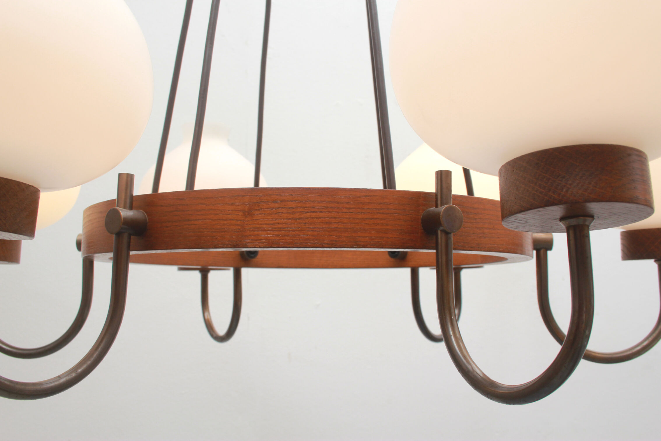 1960s ceiling light in opalglass