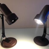 Pair of bedside lamps Metal vintage 70s spots