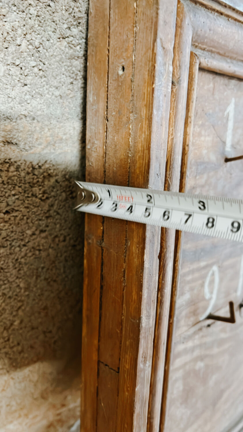 Vintage wooden hotel key board