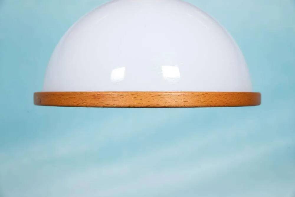 Bohemian 70s mushroom pendant lamp