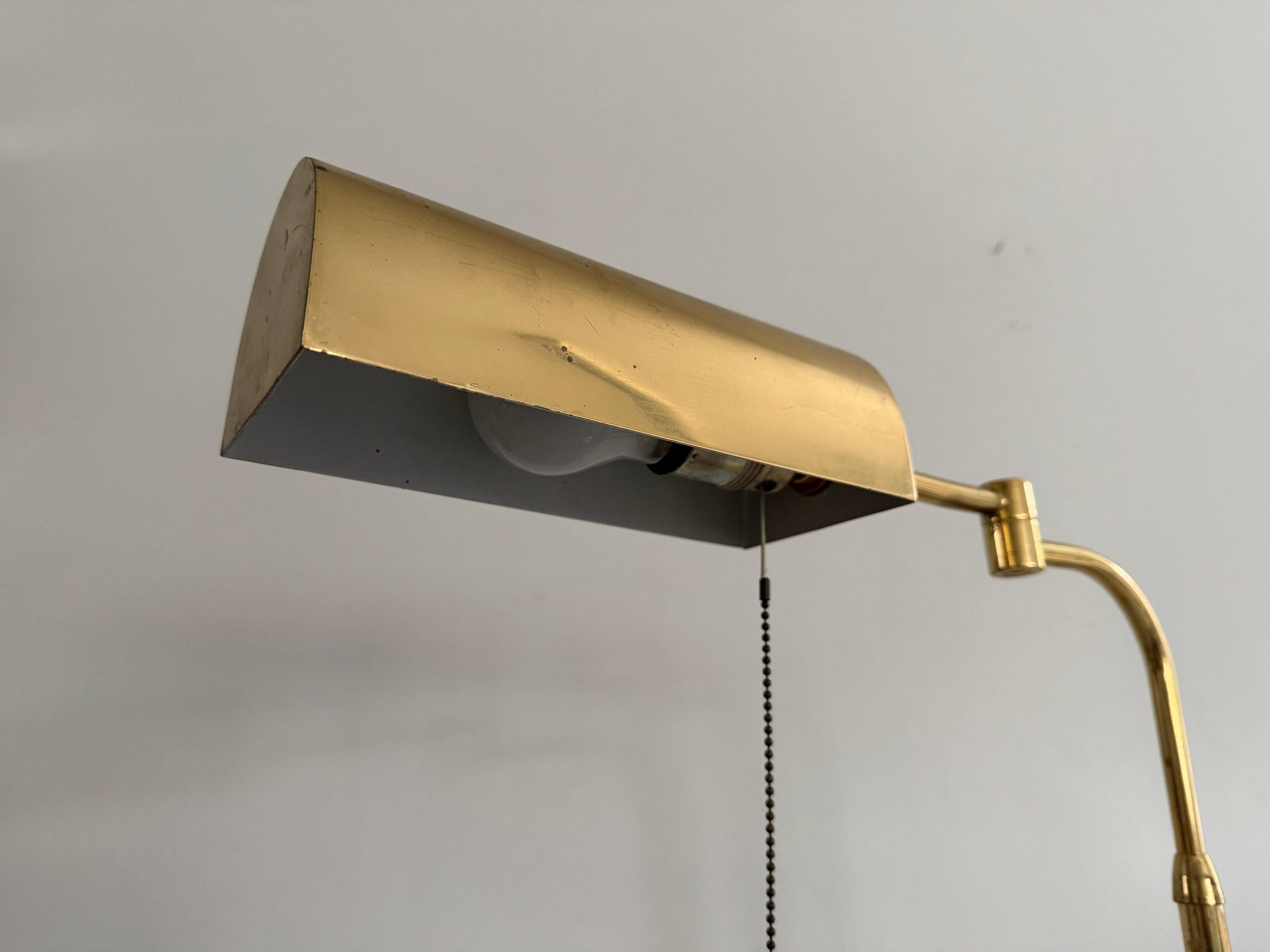 Brass table lamp by Florian Schulz, 1960s, Germany.
