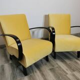 Fauteuils de Jindrich Halabala, années 1940, Set de 2