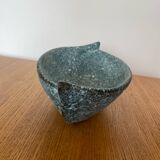 Blue ceramic with lava effect Signed MISSY ANNECY 1960-1980