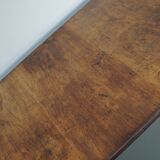 Large Oval Dutch Rustic Farmhouse Teak Dining Table