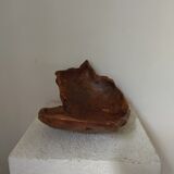 Brutalist monoxyl wood cutting 50s