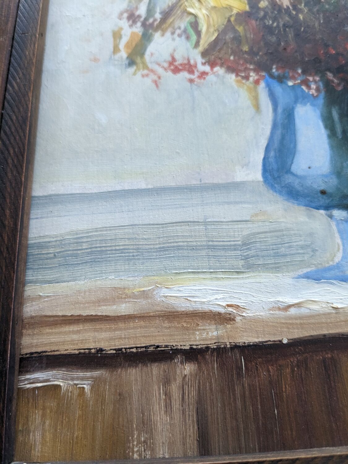 Floral painting table