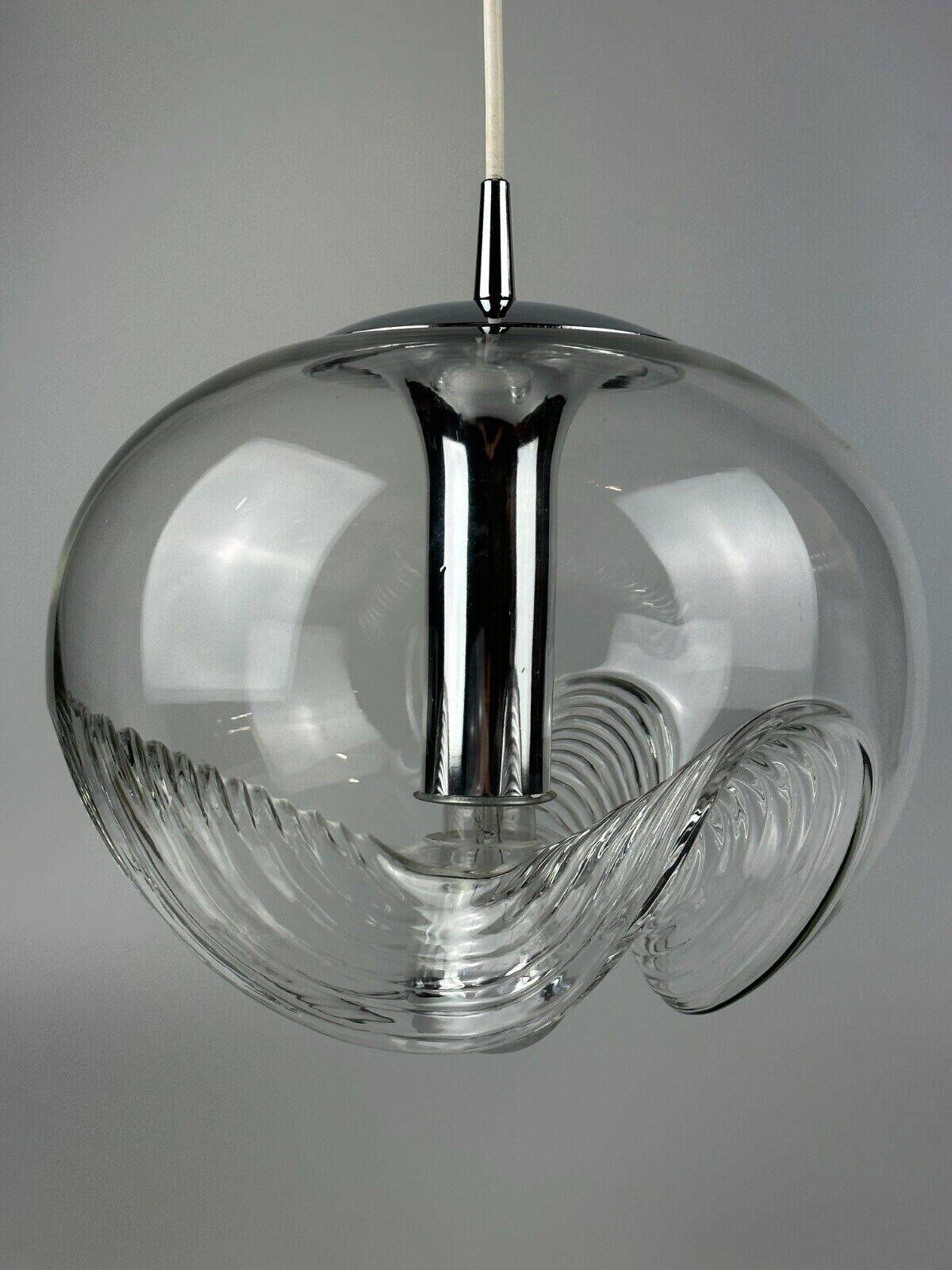 60s 70s ceiling lamp hanging lamp Peill & Putzler "Wave" Koch & Lowy Design
