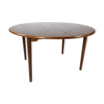 Table à manger en chêne foncé de design danois des années 1960