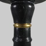 Antique Black Belgian Marble Column, France ca. 1900