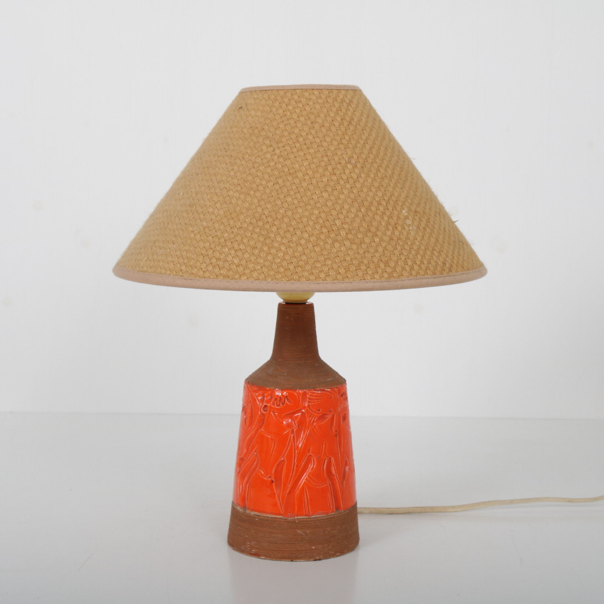 Ceramics table lamp by Fratelli Fanciullacci, Italy 1960