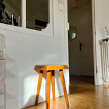 Elm stools by Pierre Chapo