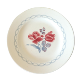 Plat rond en faience digoin sarreguemines modele cannes