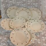 12 old Digoin and Sarreguemines soup plates