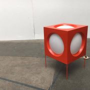 Cube Floor Lamp T-267 Swiss Space Age by Carl Moor for BAG Turgi, 1960s