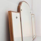 Grand miroir ancien triptyque vintage 1930.