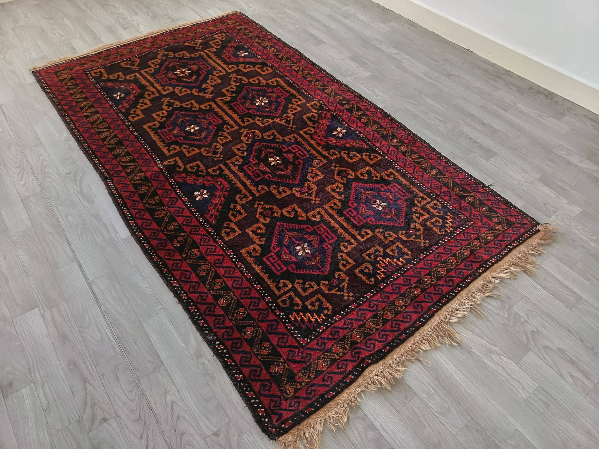 Handmade Afghan Belouch carpet