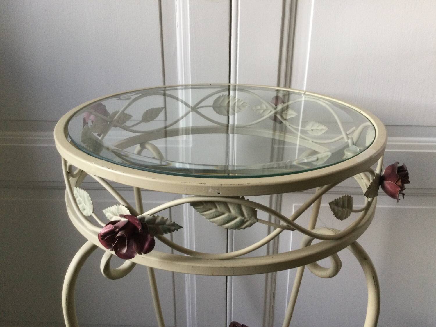 Art Nouveau style iron console