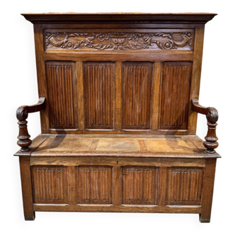 Antique walnut safe - Early 20th century
