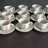 St Amand earthenware coffee service - Autumn model - vintage 1970